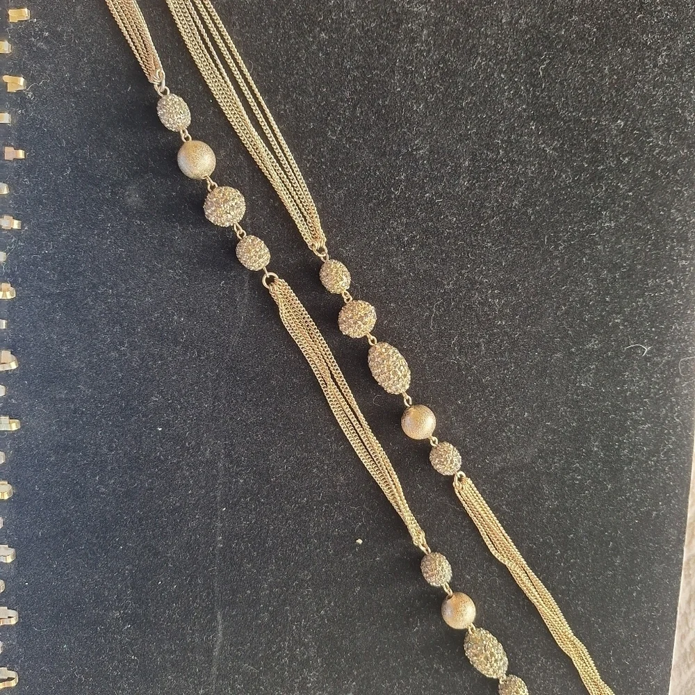 Chico’s Multi Strand Accented Long Necklace